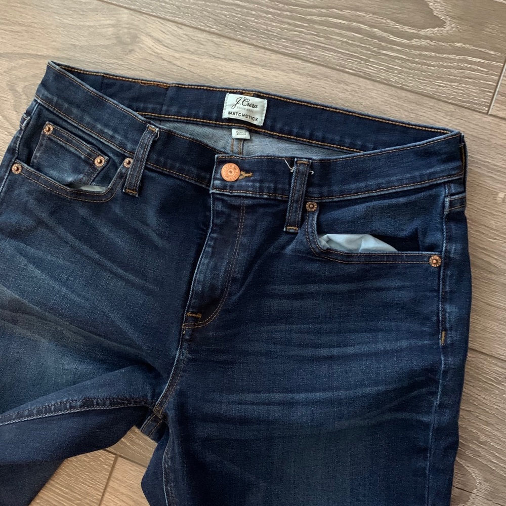 J Crew Matchstick Jeans size 29 dark blue denim